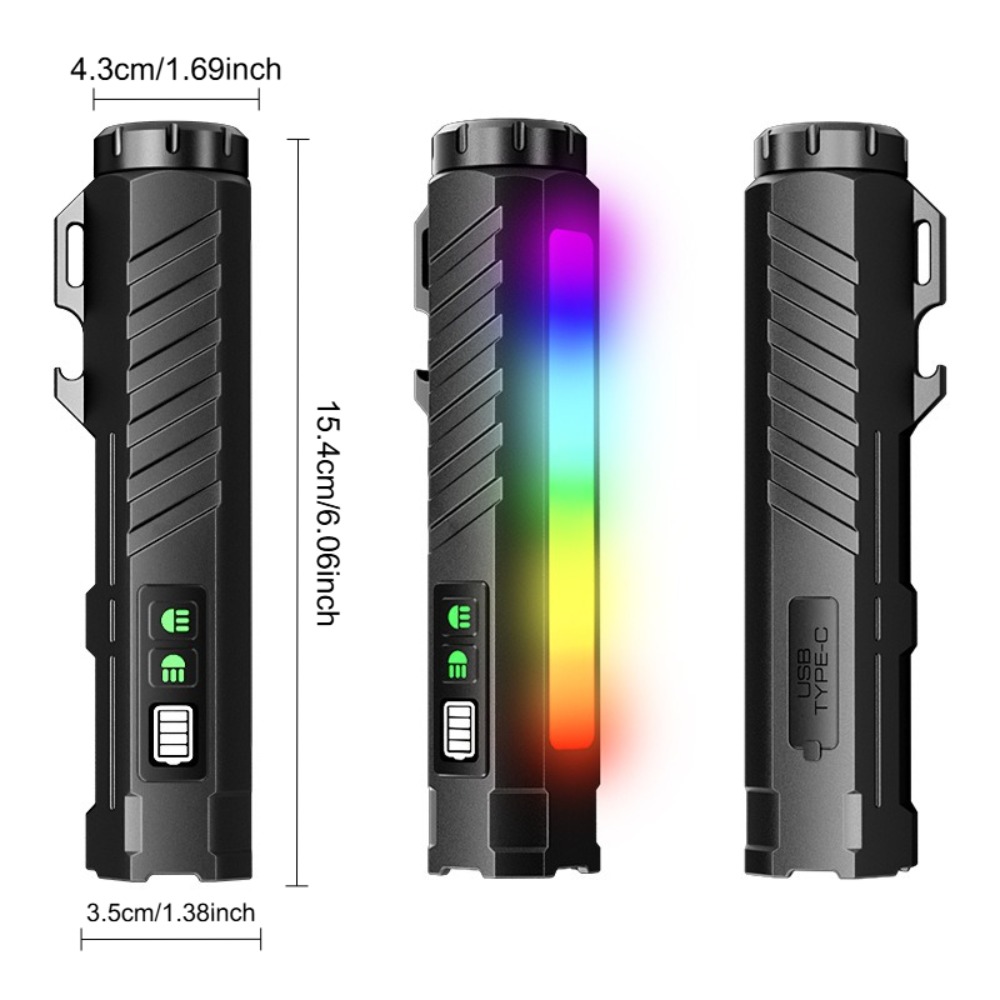Tactical Flashlight Type-c Rec - Outdoor Adventure Trips recension och pris