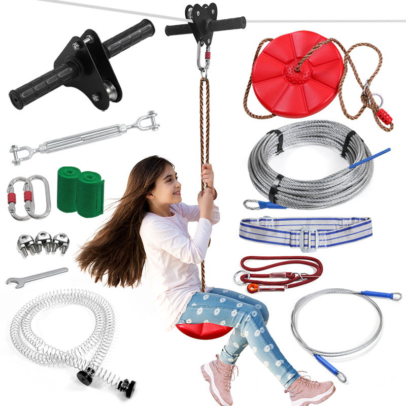Zipline Kit, Outdoor Park Zip  - Outdoor Adventure Kit For Kids recension och pris